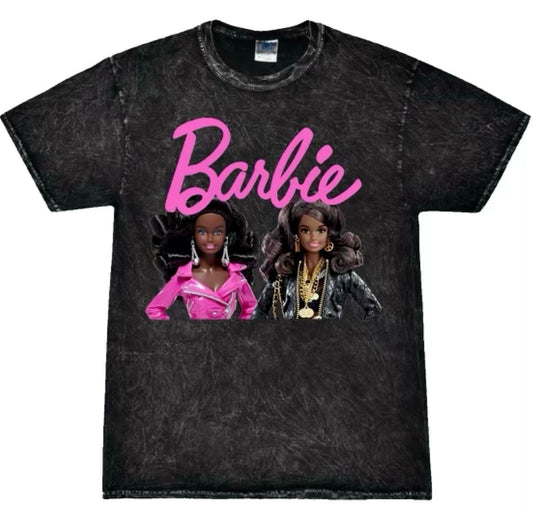 Barbie Inspired Acid Wash Tee