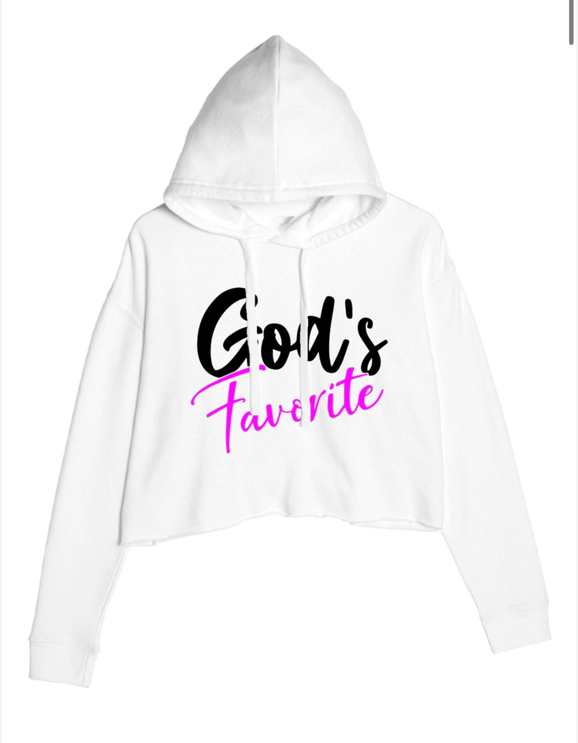 Gods Favorite Crop Hoodie